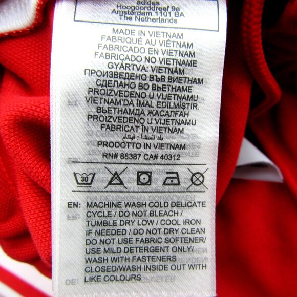 Adidas Originals Adicolor Beckenbauer Track Pants Mens Size Small Red NEW - Picture 10 of 13